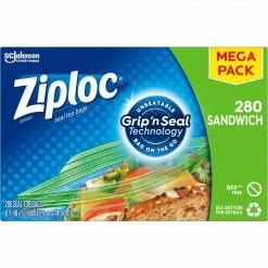 Ziploc Sandwich Bags, 6.5", 280/Box (315886)