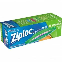 Ziploc Sandwich Bags, 8", 30/Pack (315880)