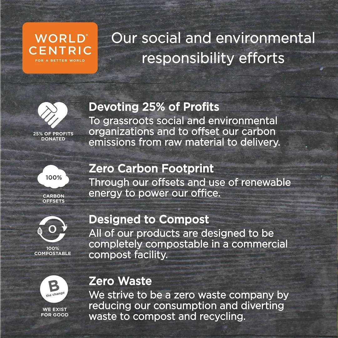 World Centric Fiber Trays, School Tray With Five-Compartments, 10.5 X 8.5 X 1, Natural, 400/Carton - Image 9