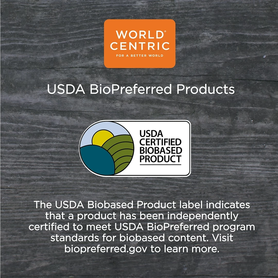 World Centric Fiber Trays, PLA Lined, PFAS Free, 8.2 X 5.7 X 0.7, Natural, 500/Carton - Image 5