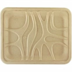 World Centric Fiber Trays, PLA Lined, PFAS Free, 9.1 X 7.1 X 0.7, Natural, 500/Carton