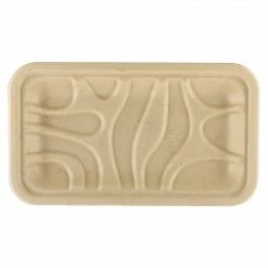 World Centric Fiber Trays, 8.3 X 4.9 X 0.7, Natural, 500/Carton