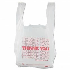 Myers Barnes Associates BARNES PAPER CO. High Density Shopping Bags, 16" X 8", 2000/Carton