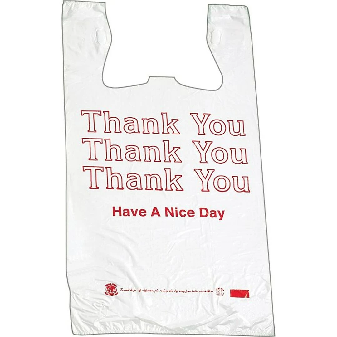Myers Barnes Associates BARNES PAPER CO. High Density Shopping Bags, 30" X 18", 500/Carton (BPC 18830THYOU) - Image 2