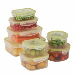 Honey-Can-Do Honey Can Do Snap Lock 16 Piece Set, Clear ( KCH-03828 )