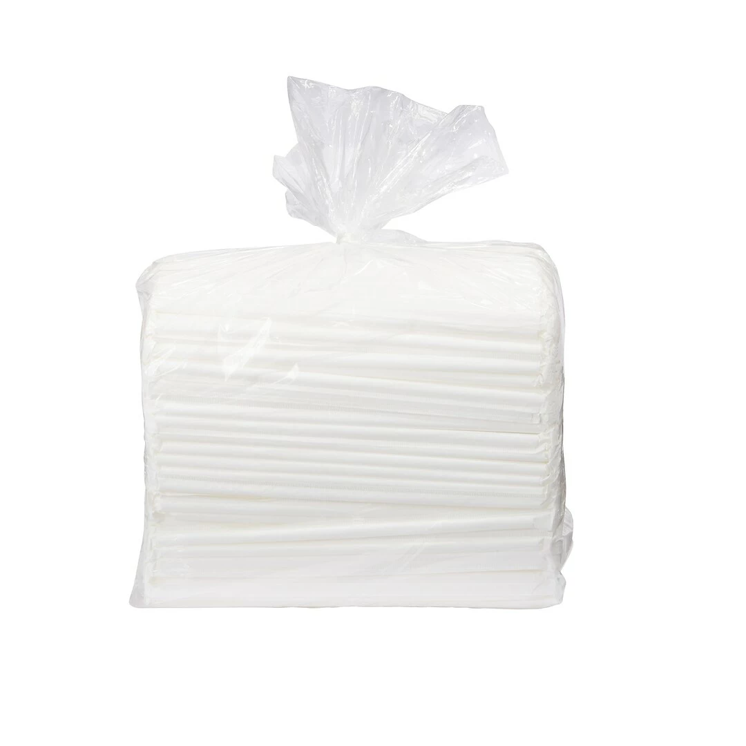 Dixie Wrapped Flex Straws, 7 3/4", Polypropylene, White, 10000/Carton (DIX FXW7) - Image 6