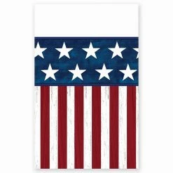 Amscan Americana Tablecover, 54" X 96", 4/Pack (579826)