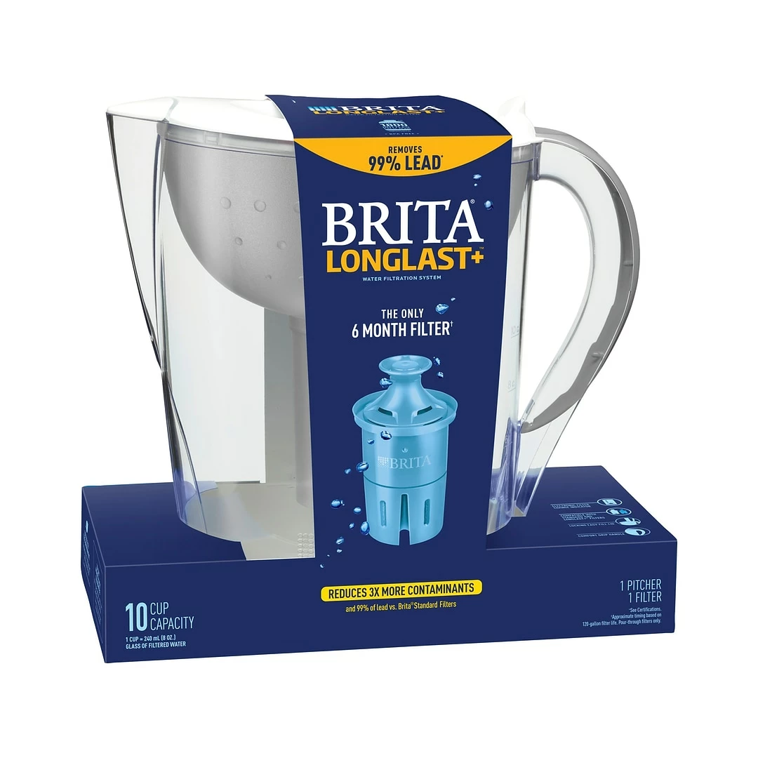 Brita Pacifica 0.63 Gal. Pitcher With Longlast+ Filter (36515) - Image 2