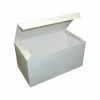 Dixie Paperboard Food Takeout Box, 4.5" X 9" X 5", White, 250/Carton