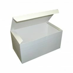 Dixie Paperboard Food Takeout Box, 4.5" X 9" X 5", White, 250/Carton