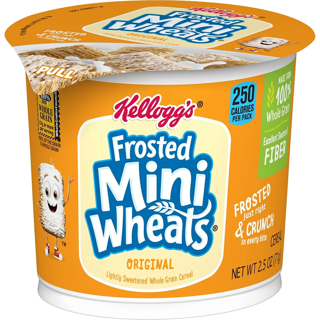 Keebler Frosted Mini Wheats Cereal, Original, 2.5 Oz., 6/Box (42798)