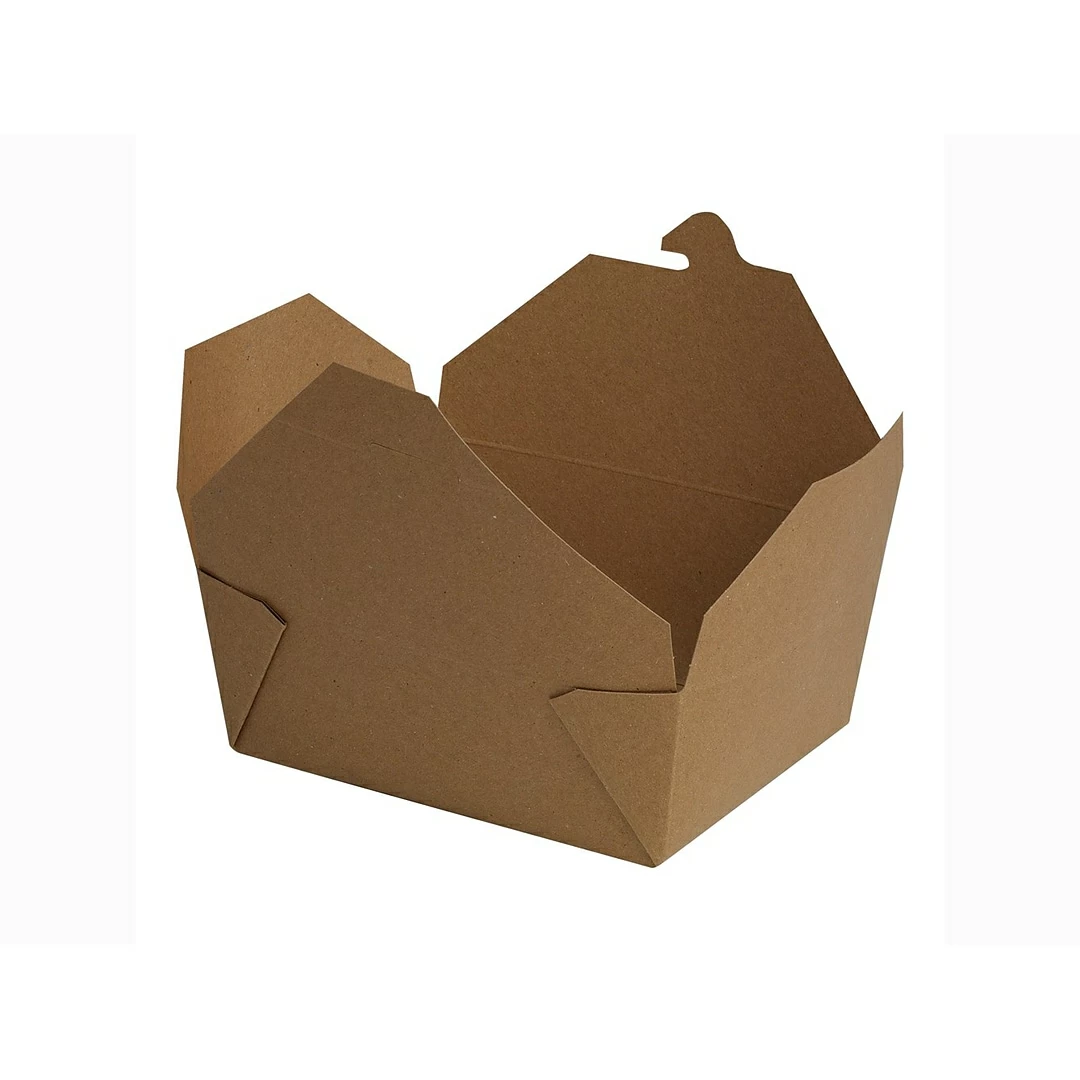 Dixie Paperboard Food Box, 3.5" X 6.75" X 5.44", Brown, 300/Carton - Image 4