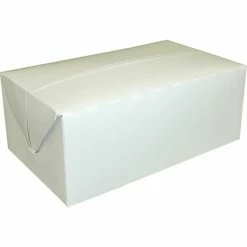 Dixie Paperboard Food Takeout Box, 2.75" X 7" X 4.25", White, 500/Carton
