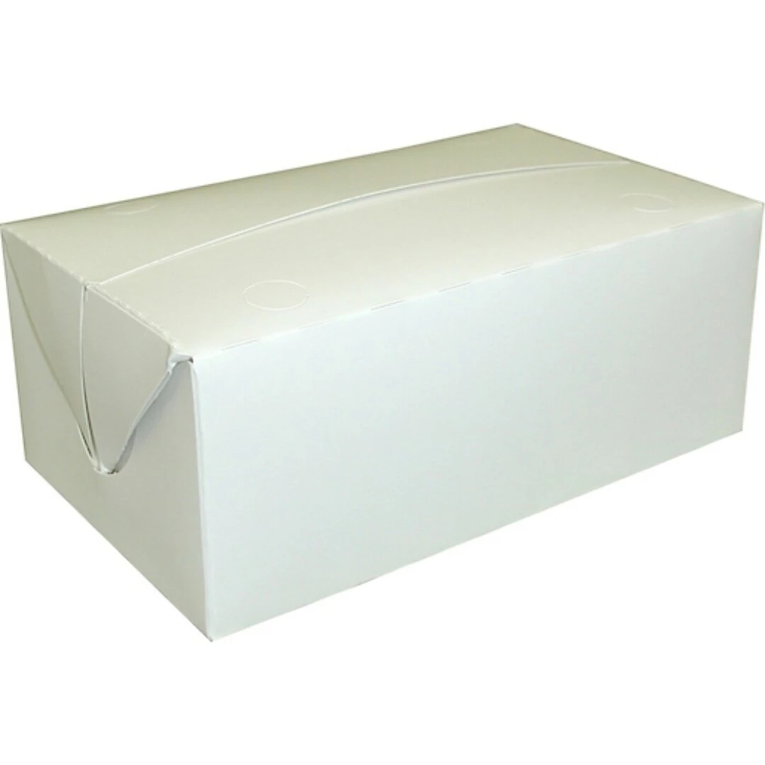 Dixie Paperboard Food Takeout Box, 2.75" X 7" X 4.25", White, 500/Carton