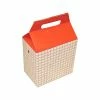 Dixie Food Box 8" X 8" X 5", White/Red, 125/Carton (H2RP)